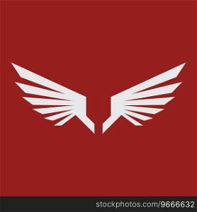 wing icon vector logo ilustration template