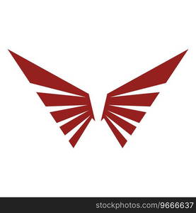 wing icon vector logo ilustration template