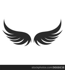 wing icon vector logo ilustration template
