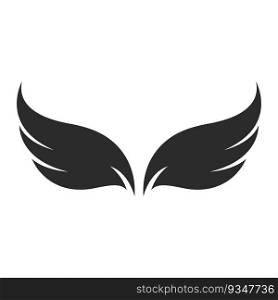 Wing illustration logo icon vector flat design