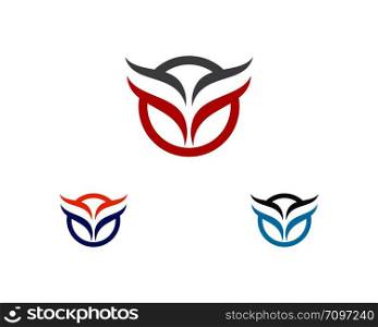 Wing ilustration Logo Template vector icon design