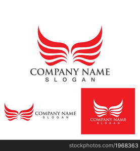 Wing logo and symbol vector eps