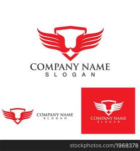 Wing logo and symbol vector eps