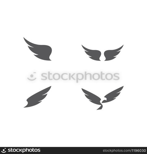 Wing logo and symbol vector ilustration