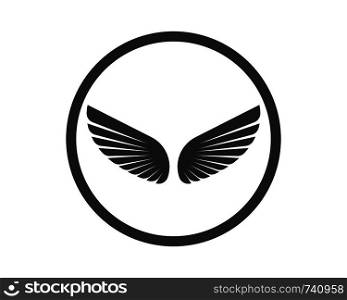 wing logo symbol icon vector illustration template