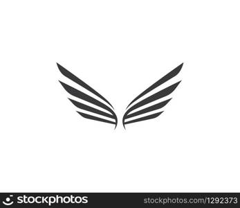 Wing logo template symbol icon illustration design