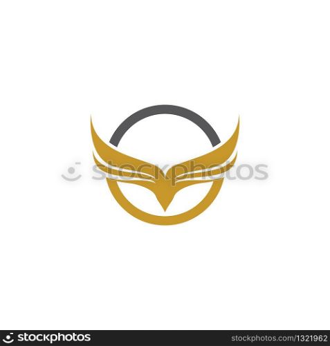 Wing logo template symbol icon illustration design