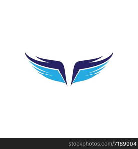 Wing logo template symbol icon illustration design