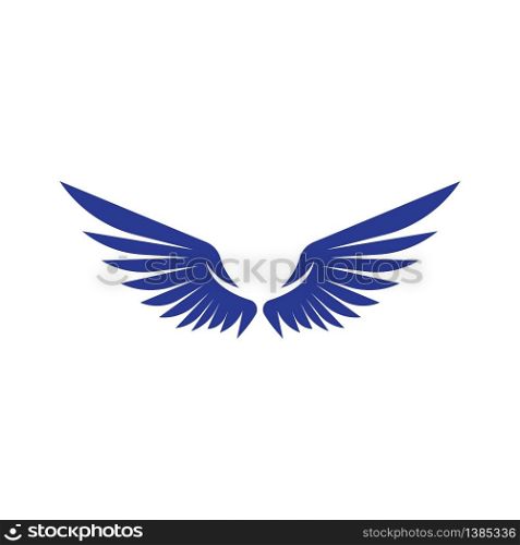 Wing logo template vector icon design