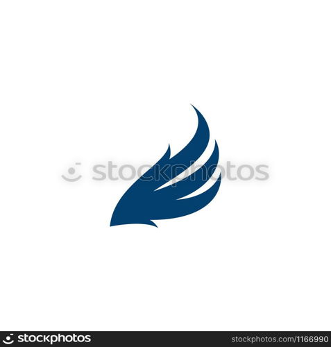 wing logo template vector icon illustration design