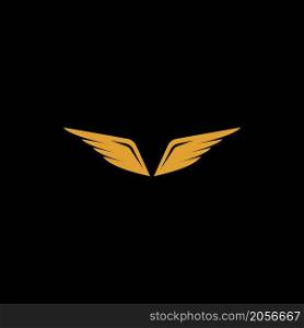 wing logo template vector icon illustration design