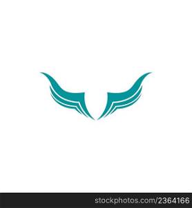 wing logo template vector icon illustration design