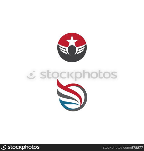 Wing Logo Template vector icon illustration design