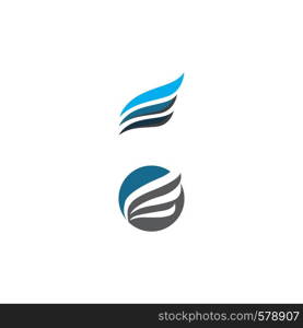 Wing Logo Template vector icon illustration design