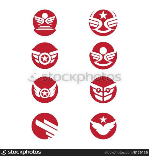 Wing  Logo Template vector icon illustration design