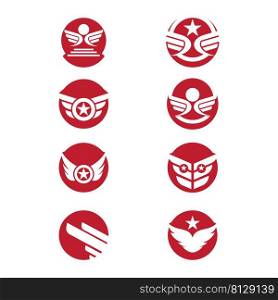 Wing  Logo Template vector icon illustration design
