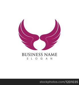 Wing Logo Template vector illustration concept design