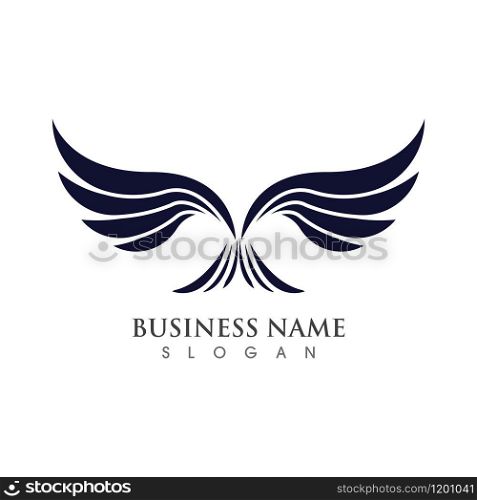 Wing Logo Template vector illustration concept design