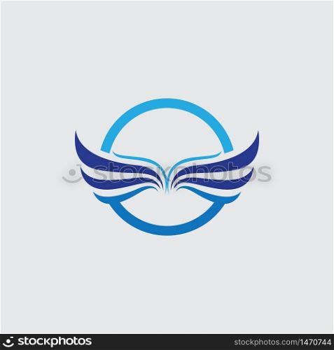 Wing Logo Template vector illustration design
