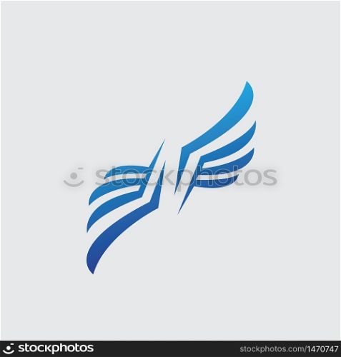 Wing Logo Template vector illustration design