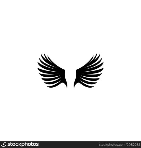 Wing logo vector illustration design template,background.