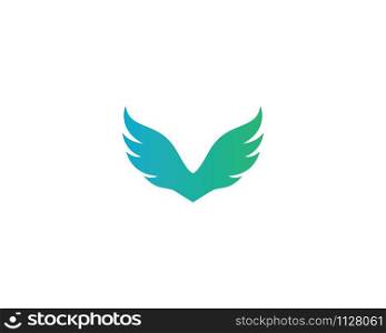wing logo vector template