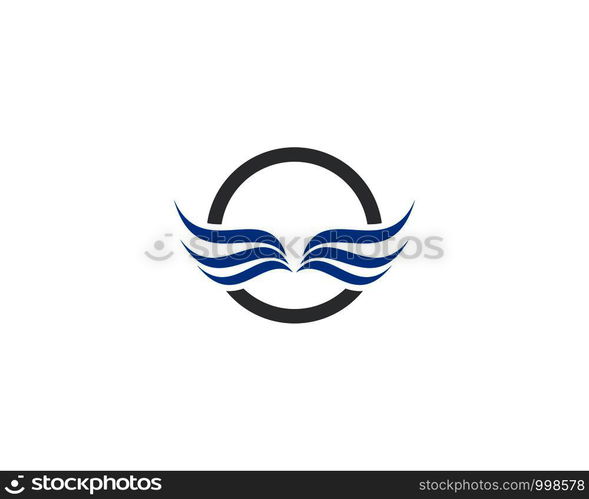 wing logo vector template