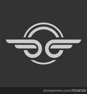 Wing of Automotive Emblem Logo Template