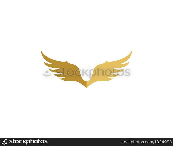 Wing vector icon illustration design