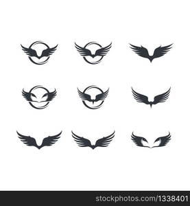 Wing vector icon illustration design