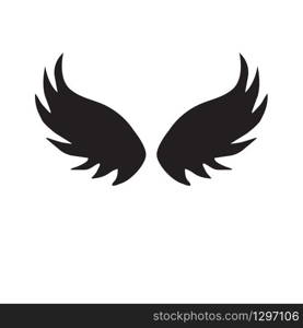 Wings icon on white background