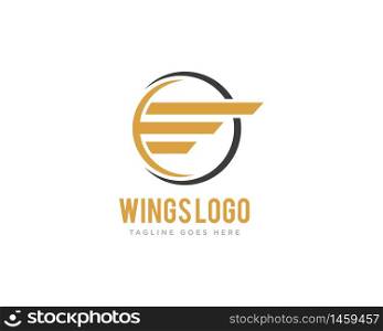 Wings Logo Icon Design Vector