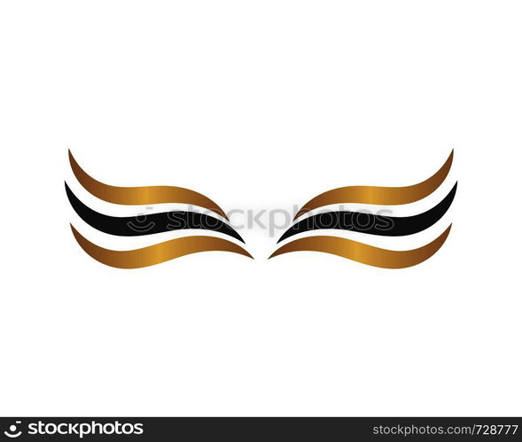 wings logo icon vector illustration design template