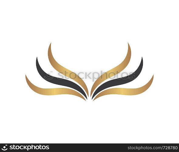 wings logo icon vector illustration design template