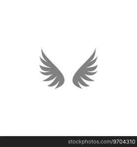 Wings logo Royalty Free Vector Image