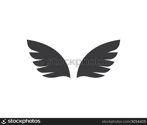 wings logo symbol icon vector illustration template