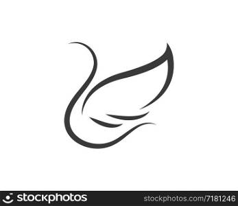wings logo symbol icon vector illustration template