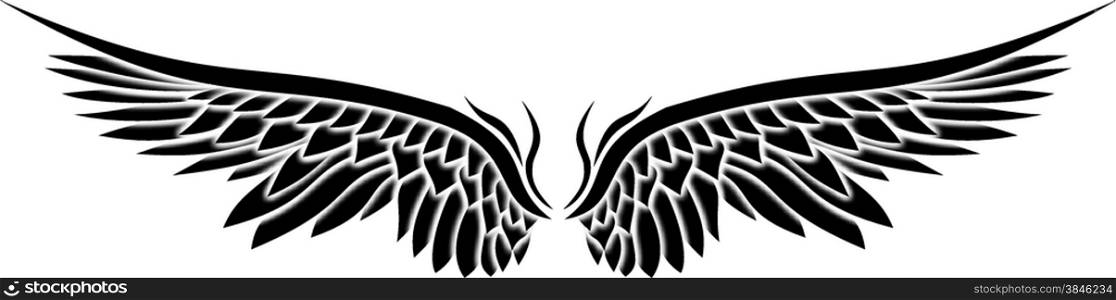 Wings Ornaments Silhouette