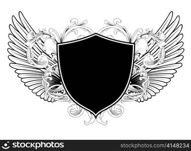 wings with shield