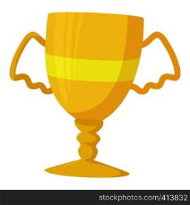 Winner cup icon. Cartoon illustration of winner cup vector icon for web. Winner cup icon, cartoon style