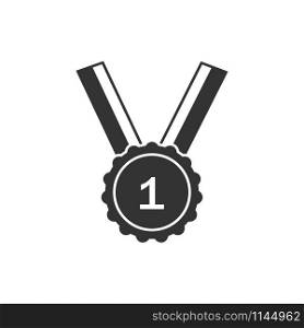 Winner medal icon design template vector isolated illustration. Winner medal icon design template vector isolated