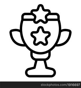 Winner trophy icon outline vector. Award cup. Victory prize. Winner trophy icon outline vector. Award cup