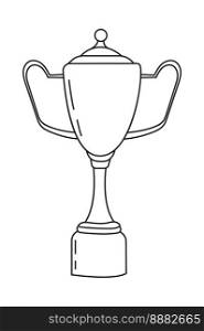 Winners cup icon vector in doodle style. First place icon. Ch&ion cup in doodle style. Awards, trophy cups, stars. Winner prize, ch&ion.. Winners cup icon vector in doodle style. First place icon. Ch&ion cup in doodle style. Awards, trophy cups, stars.