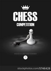 Winning Chess concept. Vector background EPS 10. Winning Chess concept. Vector background