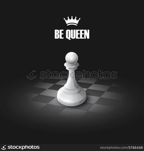 Winning Chess concept. Vector background EPS 10. Winning Chess concept. Vector background