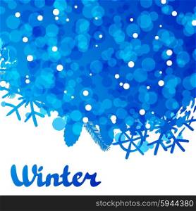 Winter abstract background design with snowflakes and snow. Winter abstract background design with snowflakes and snow.