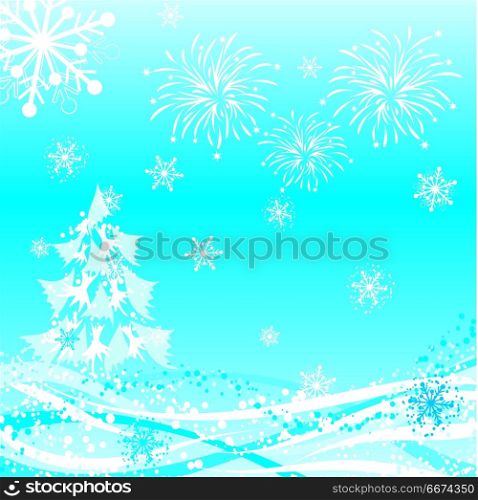 Winter background, vector