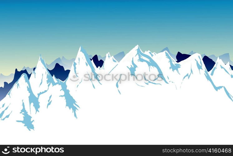 winter background vector illustration