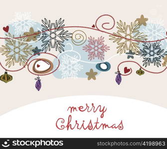 winter background vector illustration