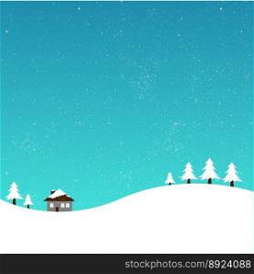 Winter background vector image